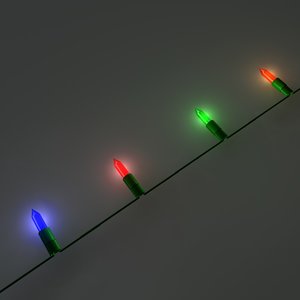 3d model christmas lights