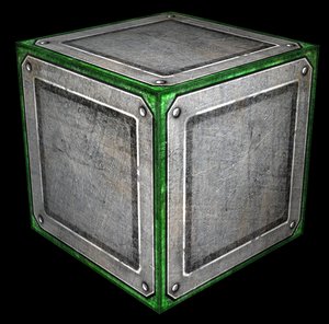 3d model crate scenery objects