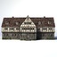 medieval townbuilding 3d model