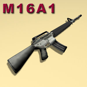 m16a1 rifle 3d model