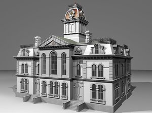 3d model victorian courthouse