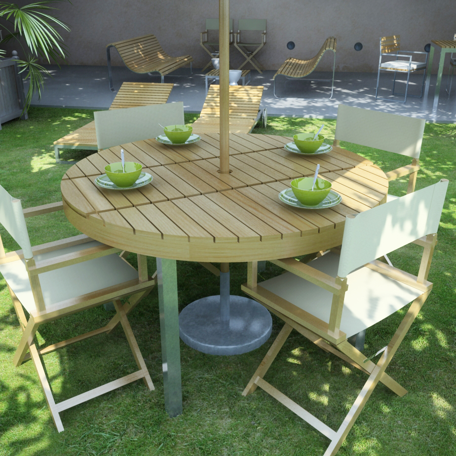 garden furniture kit 3d model