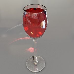 wine glass 3d 3ds