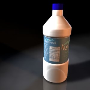 aquafina water bottle 3d model