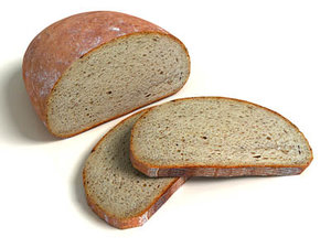 3d realistic bread