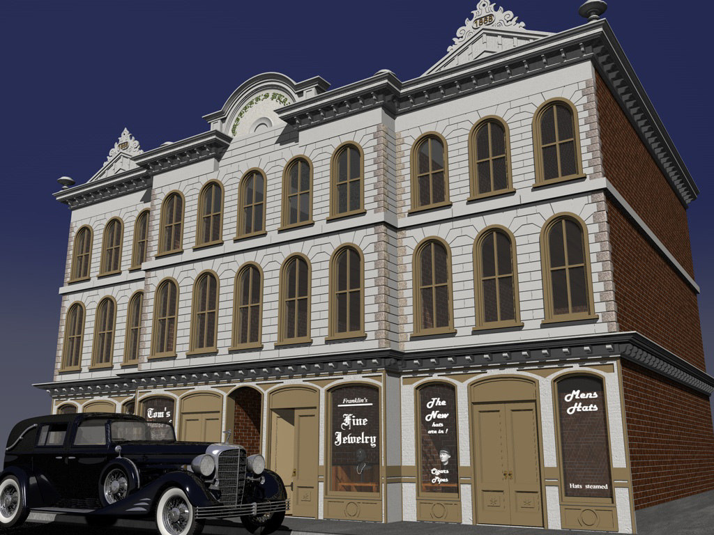 3d Victorian Storefront