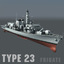 type 23 - ships 3d model