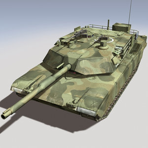 m1 abrams tank 3d model