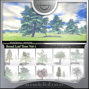 broadleaf tree world matters 3d model