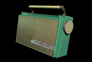 3d lwo 1960s transistor radio