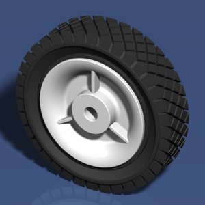 3ds max tire lawnmowers