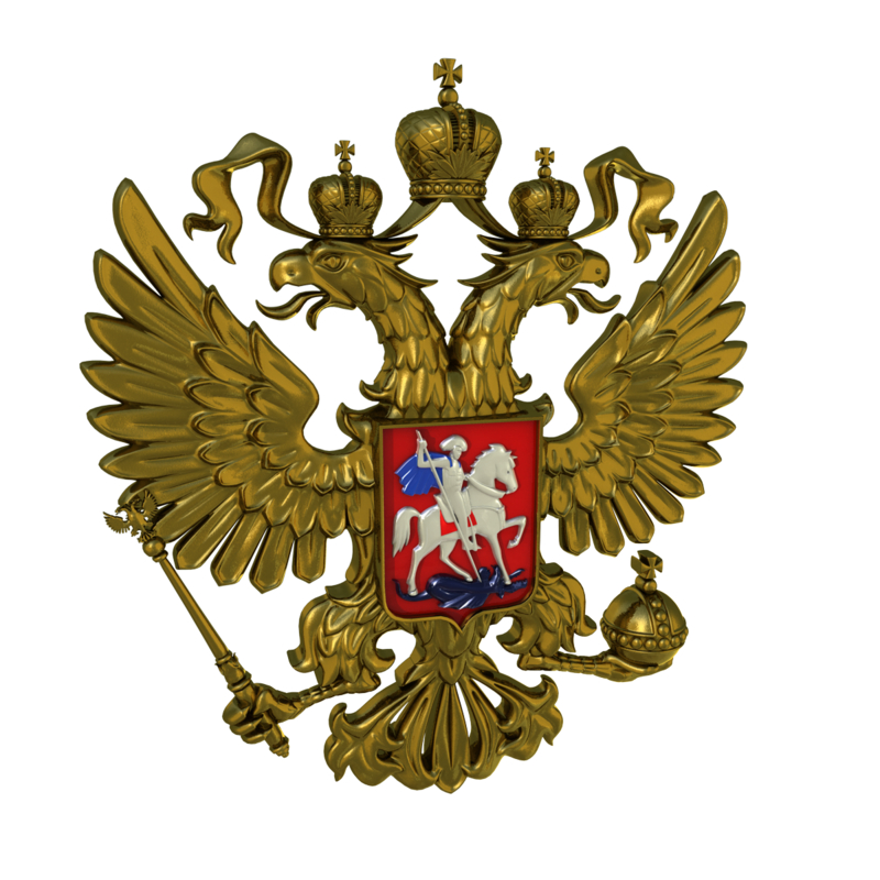3d heraldry russia russian federation
