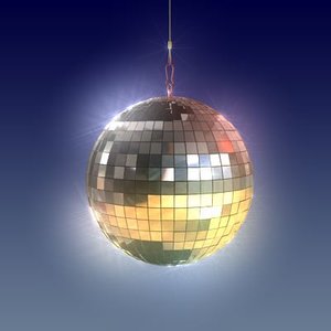 disco ball light 3d model