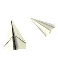 papercraft 3d paper airplane templates