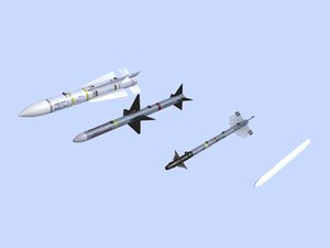 aim- missiles 3d max