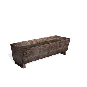 free historical water trough 3d model