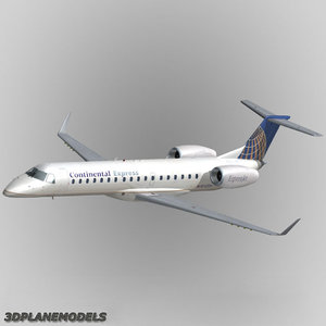3d model embraer erj-145 regional jet