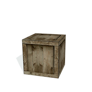 free 3ds model wooden crate