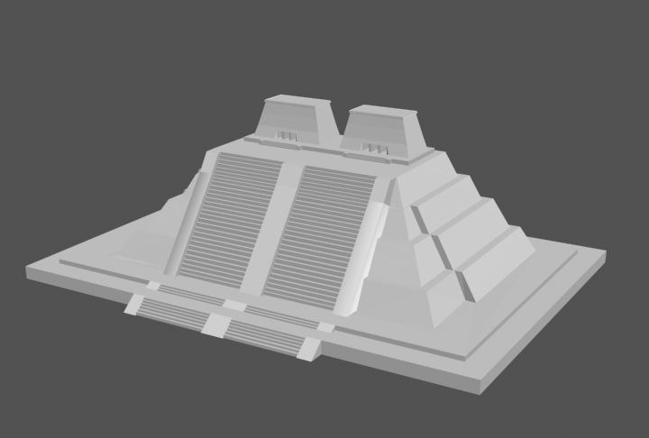 Aztecs Pyramids 3d Model