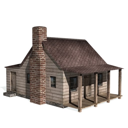 3d historical saltbox house farms model