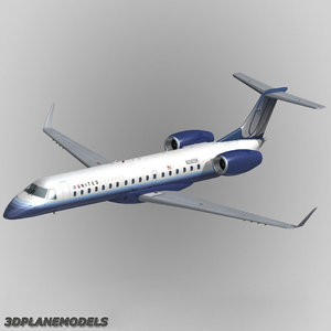 3d embraer erj-145 united express