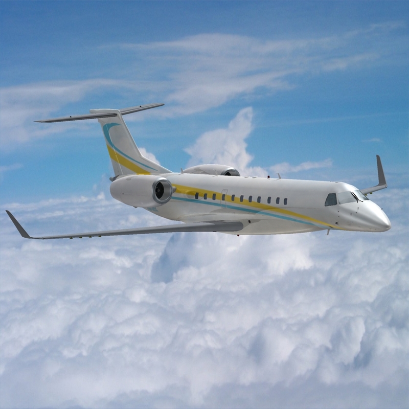 embraer erj-135bj business jet 3d model