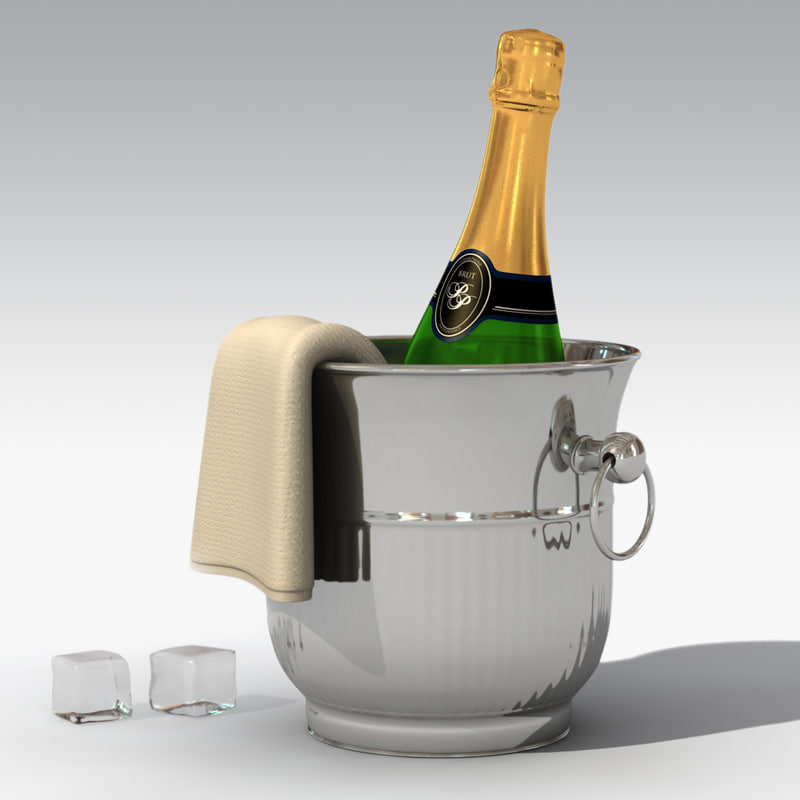 champagne 3d model