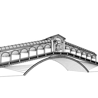 3d ponte rialto model