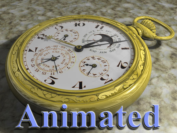 pocketwatch watch 3d model