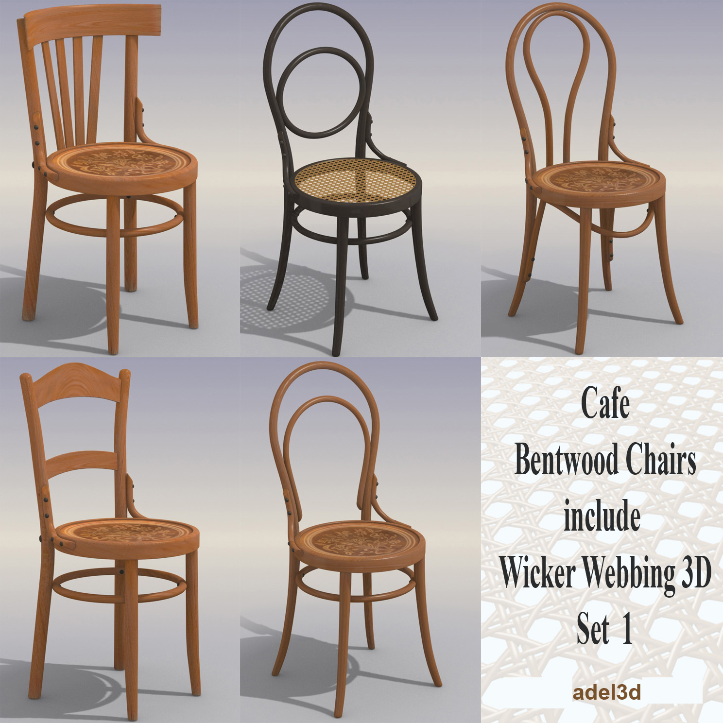 3ds Max Cafe Chairs