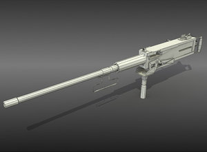 modeled 50cal - m2 browning 3d max