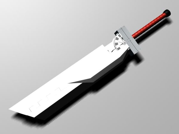 cloud sword 3d max