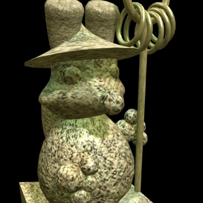 3D модель статуя енота - TurboSquid 335262