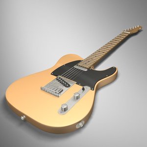 telecaster guitar 3d model