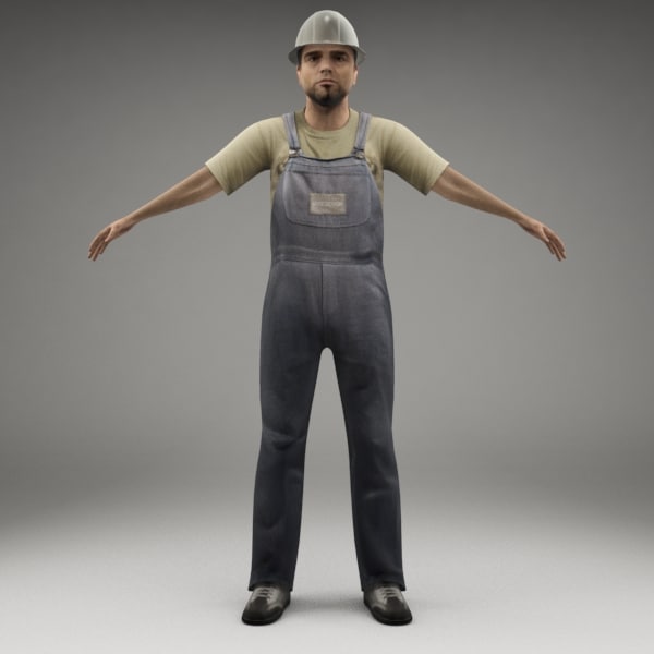 rigged character c4d