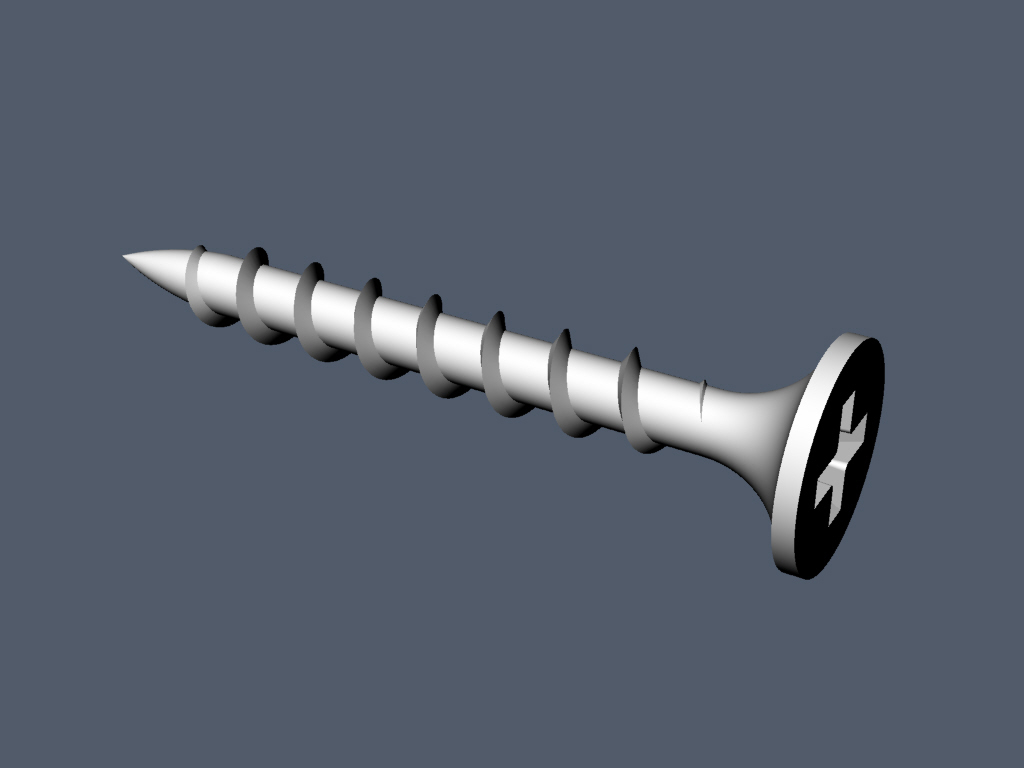 Wood Screw 3D Models for Download TurboSquid