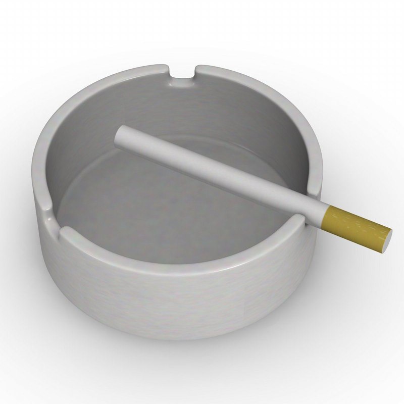 ashtray cigarette 3d model