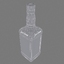 3d jack daniels bottle glass model