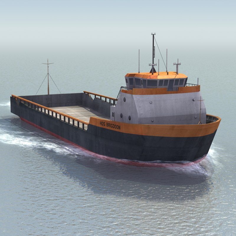 platform supply vessel 3d model