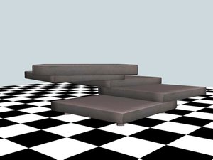 free rotor coffee table 3d model