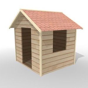 3dsmax wooden house