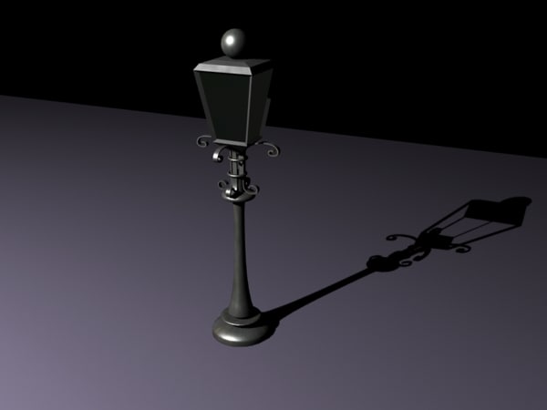 street lamp 3d max