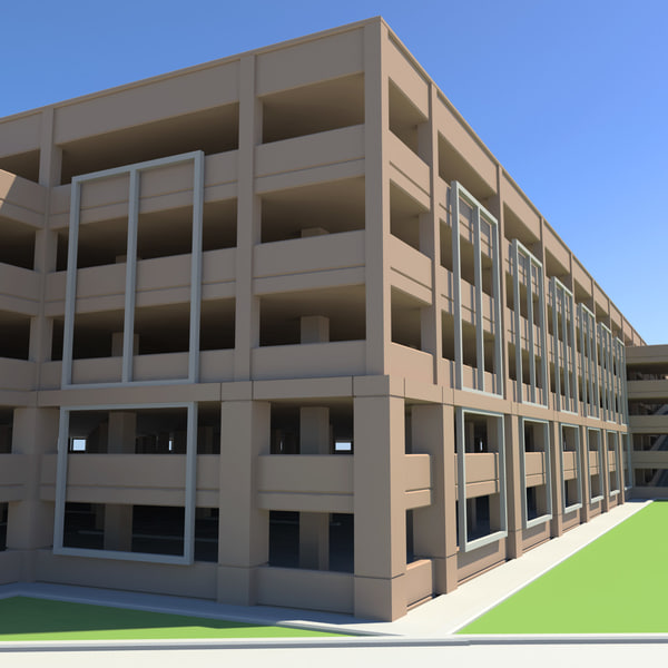 3d stacked parking model