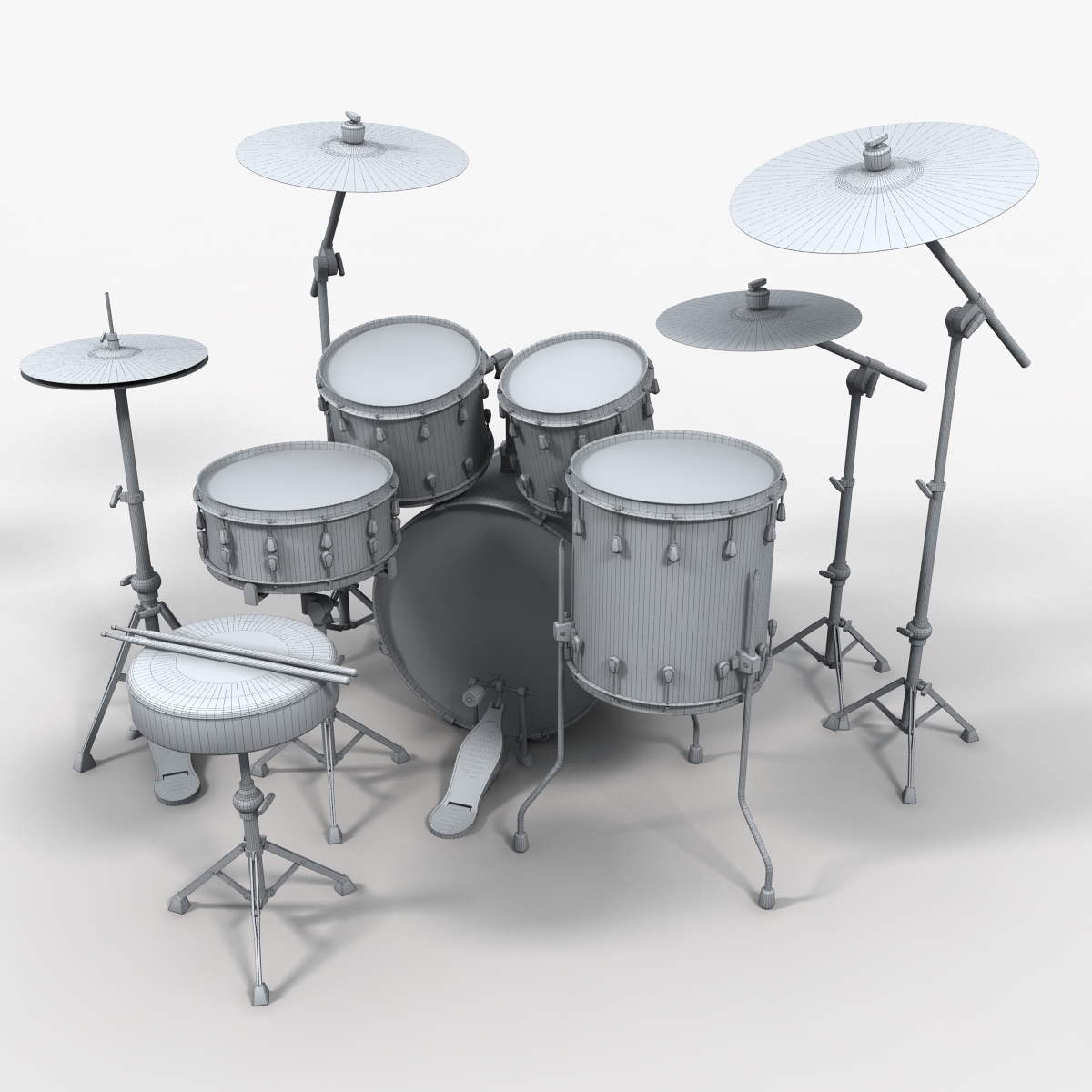 3d drum set