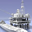 oil rig tanker 3d model