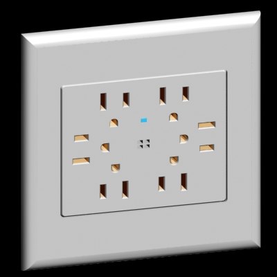 acenti style quad outlet 3d model