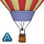 hot air balloon basket c4d