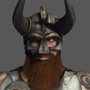 viking warrior 3d model