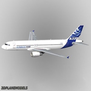 3d model of airbus a320 house a-320