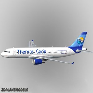 3d model airbus a320 thomas cook